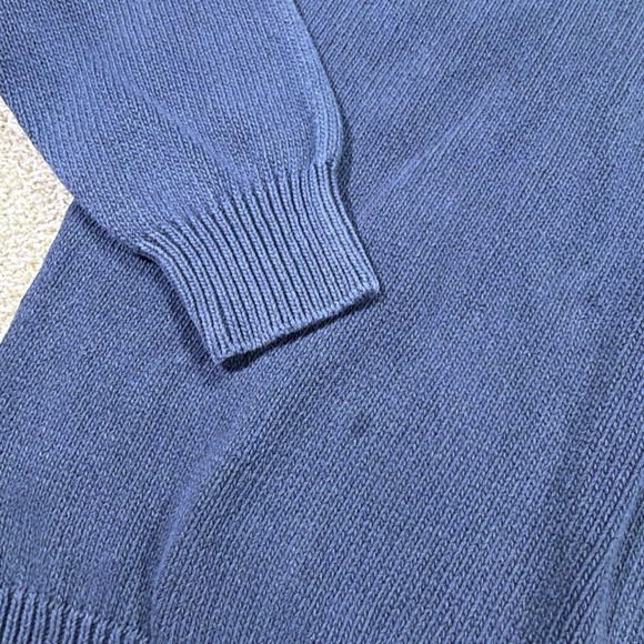 Vtg Polo Ralph Lauren Shawl Collar Military Style Sweater 90s 2XLT Linen Cotton - Picture 8 of 10